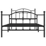Lovos Rėmas Su Galvūgaliu/Kojūgaliu, Juodas, 100X200cm Metalas