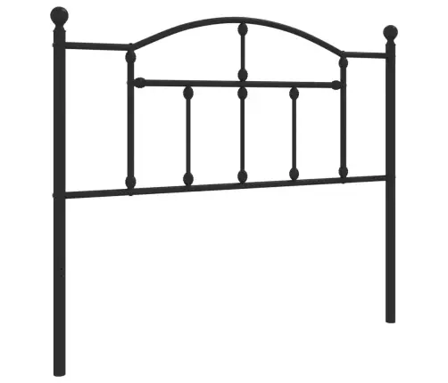 Gultas Galvgalis, Metāls, Melns, 107 Cm Vidaxl