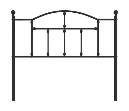 Gultas Galvgalis, Metāls, Melns, 107 Cm Vidaxl