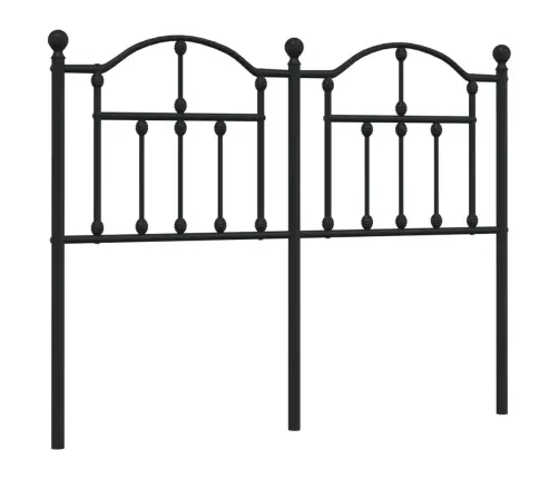 Gultas Galvgalis, Metāls, Melns, 120 Cm Vidaxl