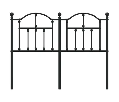 Gultas Galvgalis, Metāls, Melns, 120 Cm Vidaxl