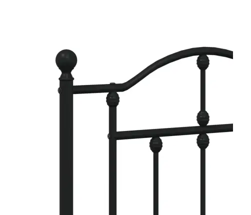 Gultas Galvgalis, Metāls, Melns, 120 Cm Vidaxl