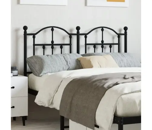 Gultas Galvgalis, Metāls, Melns, 120 Cm Vidaxl