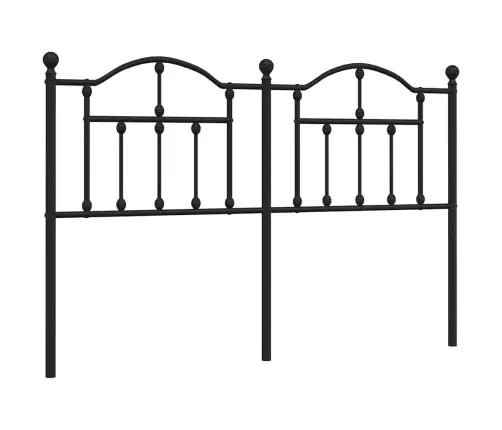 Gultas Galvgalis, Metāls, Melns, 150 Cm Vidaxl