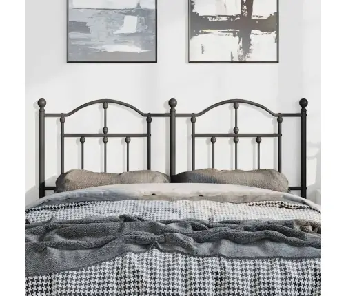 Gultas Galvgalis, Metāls, Melns, 150 Cm Vidaxl