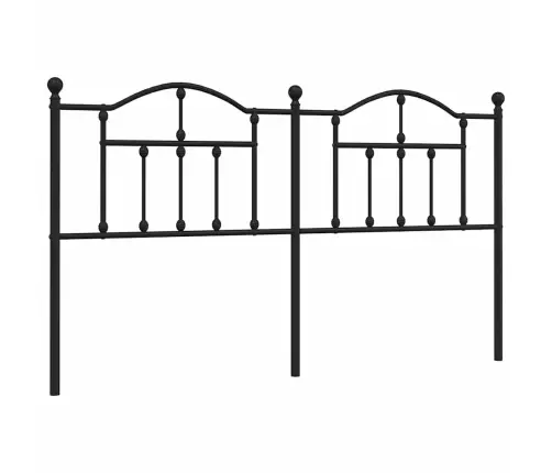 Gultas Galvgalis, Metāls, Melns, 180 Cm Vidaxl