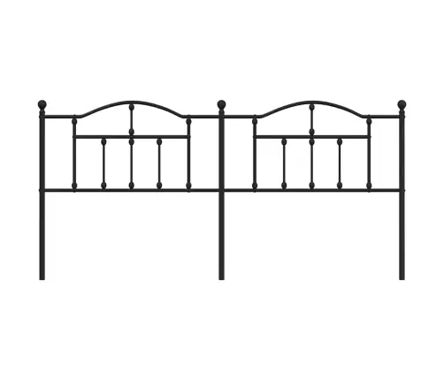 Gultas Galvgalis, Metāls, Melns, 193 Cm Vidaxl