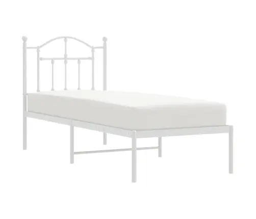 Lovos Rėmas Be Čiužinio, Baltas, 75X190cm Metalas