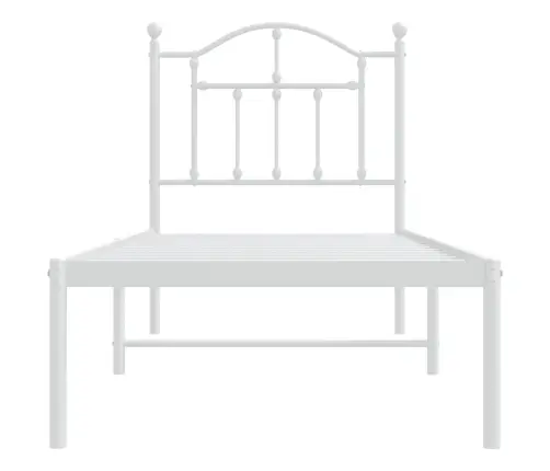 Lovos Rėmas Be Čiužinio, Baltas, 75X190cm Metalas