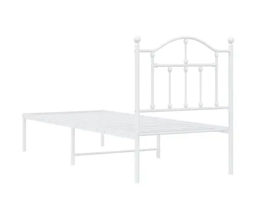 Lovos Rėmas Be Čiužinio, Baltas, 75X190cm Metalas