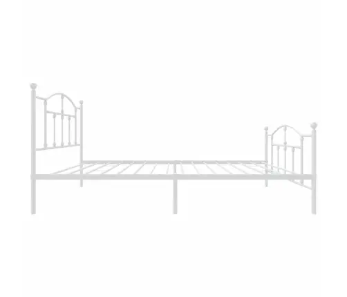 Lovos Rėmas Su Galvūgaliu/Kojūgaliu, Baltas, 100X200cm Metalas