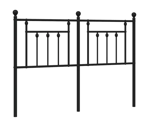 Gultas Galvgalis, Metāls, Melns, 150 Cm Vidaxl