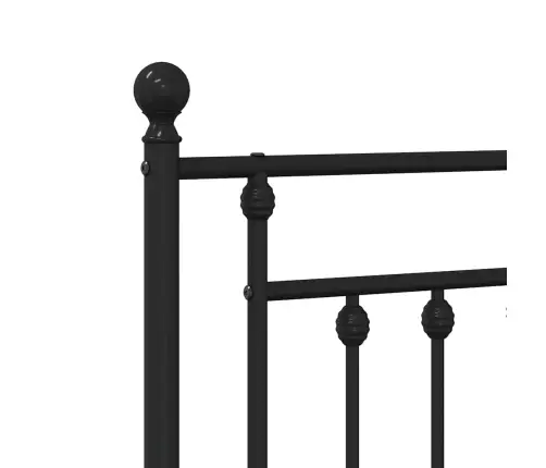 Gultas Galvgalis, Metāls, Melns, 150 Cm Vidaxl