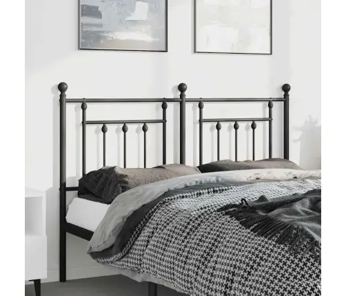 Gultas Galvgalis, Metāls, Melns, 150 Cm Vidaxl