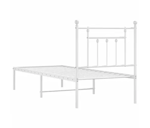 Lovos Rėmas Be Čiužinio, Baltas, 75X190cm Metalas