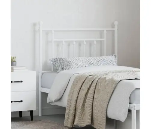 Gultas Galvgalis, Metāls, Balts, 80 Cm Vidaxl