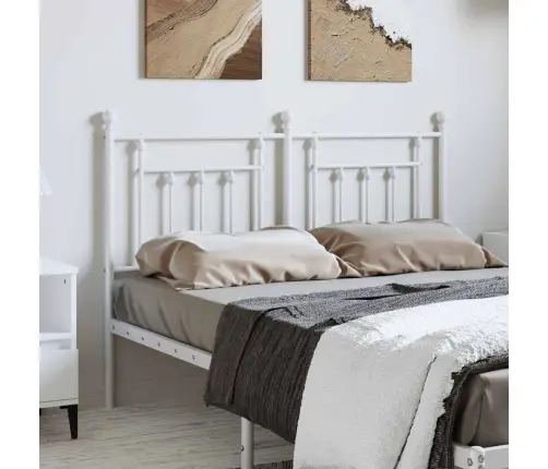 Gultas Galvgalis, Balts, 135 Cm Vidaxl