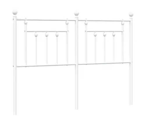 Metallist Voodipeats, Valge, 150 Cm Metallist Voodipeats, Valge, 150 Cm