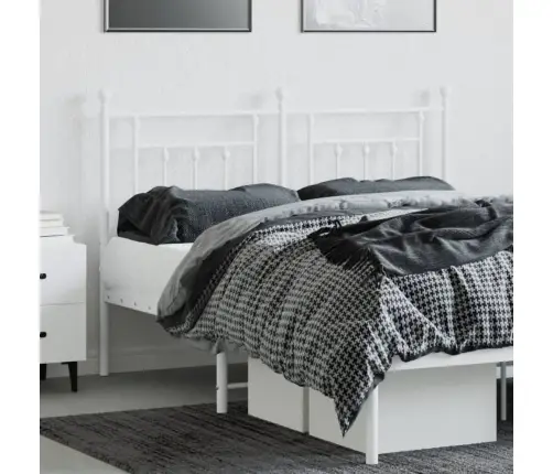 Metallist Voodipeats, Valge, 150 Cm Metallist Voodipeats, Valge, 150 Cm