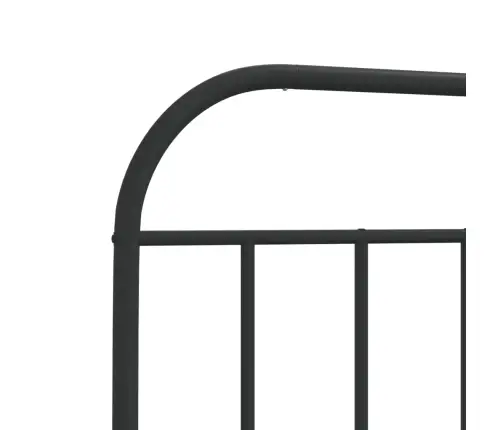 Lovos Rėmas Su Galvūgaliu/Kojūgaliu, Juodas, 107X203cm Metalas