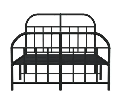 Lovos Rėmas Su Galvūgaliu/Kojūgaliu, Juodas, 120X190cm Metalas
