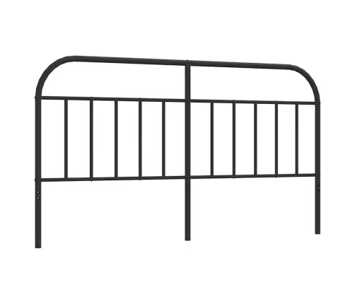 Gultas Galvgalis, Metāls, Melns, 180 Cm Vidaxl