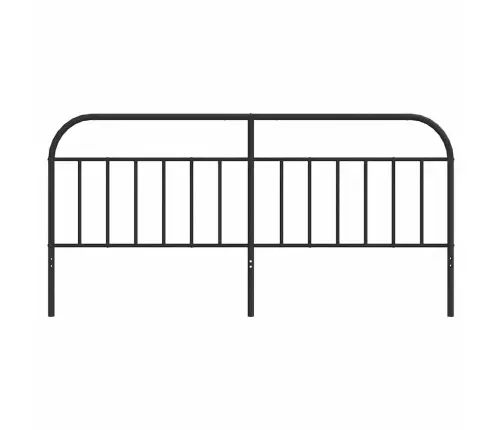 Gultas Galvgalis, Metāls, Melns, 193 Cm Vidaxl