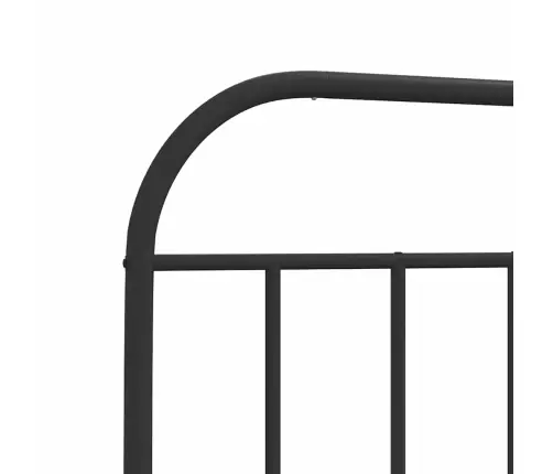 Gultas Galvgalis, Metāls, Melns, 193 Cm Vidaxl