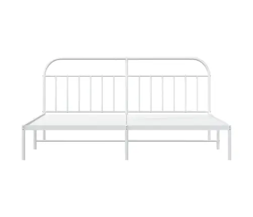 Metalinis Lovos Rėmas Su Galvūgaliu, Baltos Spalvos, 200X200Cm