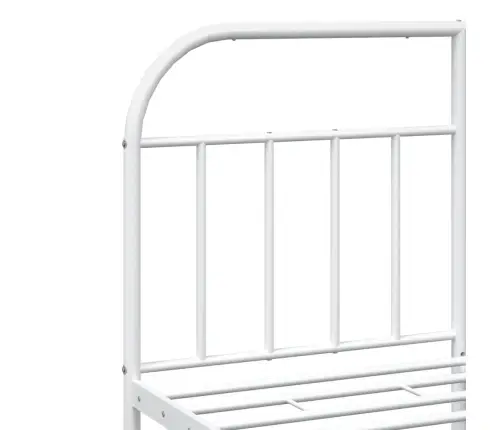 Lovos Rėmas Su Galvūgaliu/Kojūgaliu, Baltas, 140X190cm Metalas