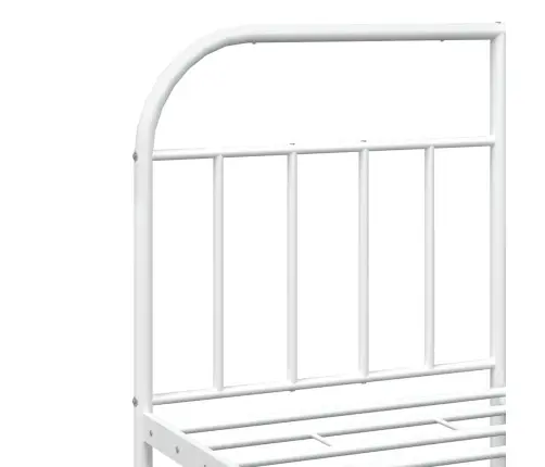 Lovos Rėmas Su Galvūgaliu/Kojūgaliu, Baltas, 183X213cm Metalas