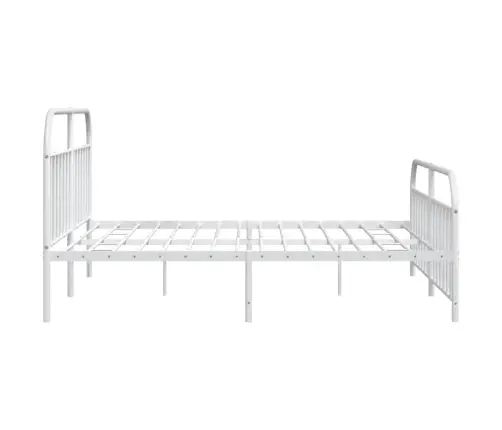 Lovos Rėmas Su Galvūgaliu/Kojūgaliu, Baltas, 193X203cm Metalas