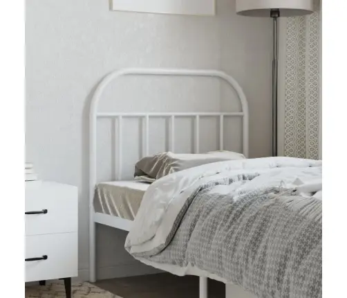 Gultas Galvgalis, Metāls, Balts, 80 Cm Vidaxl Gultas Galvgalis, Metāls, Balts, 80 Cm Vidaxl