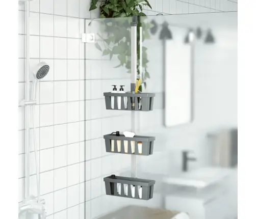 Riputatav Duširiiul, 30 X15 X (67-105) cm Alumiinium