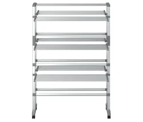 Ratastega Pesukuivatusrest, 89 X 64 X 129 cm Alumiinium