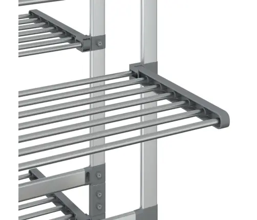 Veļas Žāvētājs Ar Riteņiem, 89X64X129 Cm, Alumīnijs Vidaxl