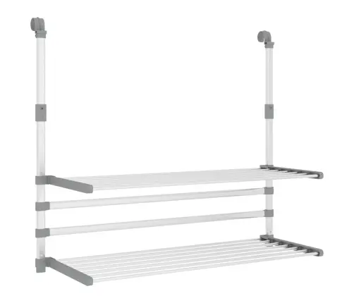 Pesukuivatusrest Rõdule, 89X25X(60-95) cm Alumiinium