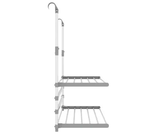 Pesukuivatusrest Rõdule, 89X25X(60-95) cm Alumiinium