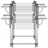 Pesukuivatusrest, 107 X 107 X 120 cm Alumiinium