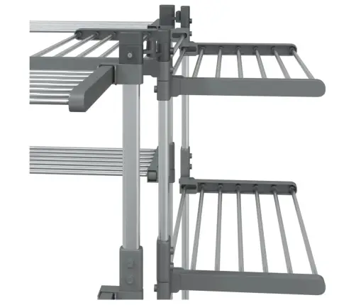 Pesukuivatusrest, 107 X 107 X 120 cm Alumiinium