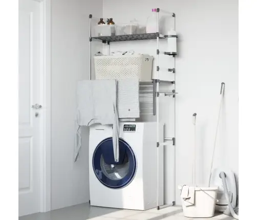 Veļasmašīnas Plaukts, 77X52X192 Cm, Alumīnijs Vidaxl