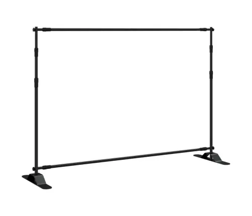 Fona Statīvs, Melns, 305X243 Cm, Tērauds Vidaxl