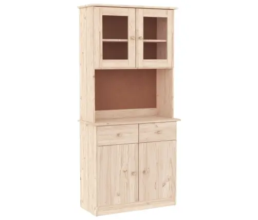 Kumode Alta, 77X35X165 Cm, Priedes Masīvkoks Vidaxl