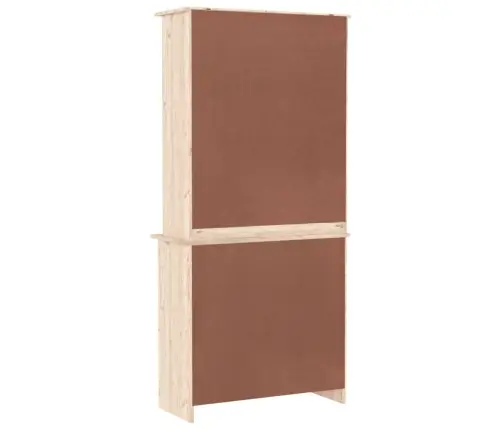 Kumode Alta, 77X35X165 Cm, Priedes Masīvkoks Vidaxl