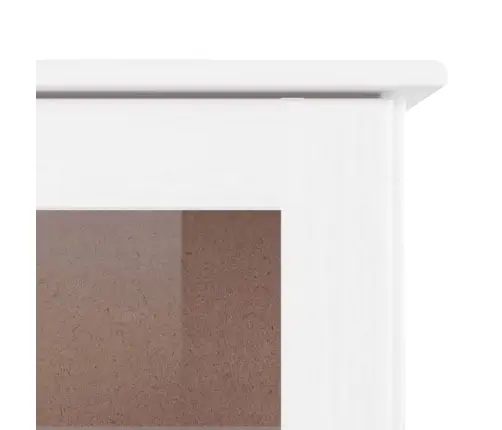 Komoda Alta, Balta, 77X35X165cm Pušies Masyvas