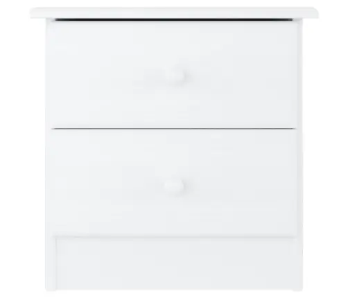 Naktsskapītis Alta, Balta, 41X35X41 Cm, Priedes Masīvkoks Vidaxl