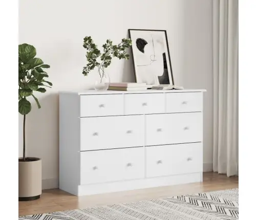 Kummut "Alta" Valge 112 X 35 X 73 cm Männipuit