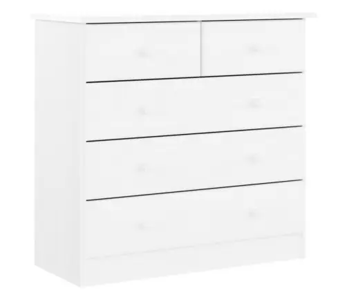 Skapītis Ar Atvilktnēm Alta, 77X35X73 Cm, Priedes Masīvkoks Vidaxl