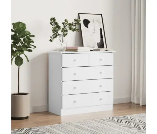 Skapītis Ar Atvilktnēm Alta, 77X35X73 Cm, Priedes Masīvkoks Vidaxl