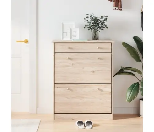 Apavu Skapītis Alta, 77X35X96 Cm, Priedes Masīvkoks Vidaxl